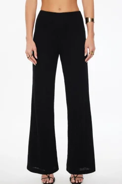 Pants-Dynamite Malika Crochet Wide Leg Pants Black