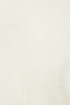 Blazers & Vests-Dynamite Margaux Short Tweed Blazer White