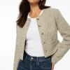 Blazers & Vests | Matching Sets-Dynamite Margaux Tweed Blazer Brown