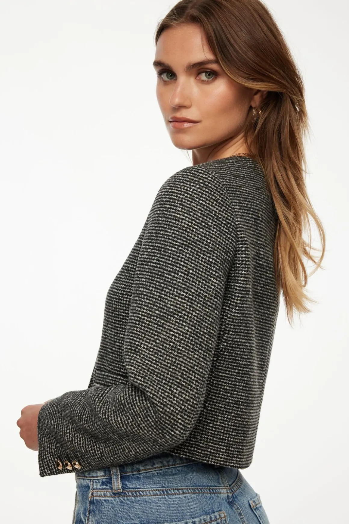 Blazers & Vests | Online Exclusives-Dynamite Margaux Tweed Blazer