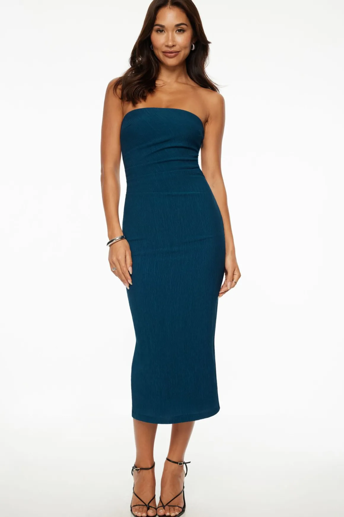Dresses & Jumpsuits | Midi & Maxi Dresses-Dynamite Matilda Maxi Tube Dress Blue