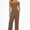 Pants | Matching Sets-Dynamite Max Cuffed Ankle Pants Brown