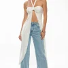 Blouses & Tops | Blouses & Tops-Dynamite Maxi Halter Top White