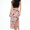 Skirts & Skorts | Skirts-Dynamite Maxine Midi Slip Skirt Burgundy
