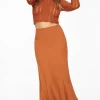 Skirts & Skorts | Skirts-Dynamite Mermaid Linen Maxi Skirt Red