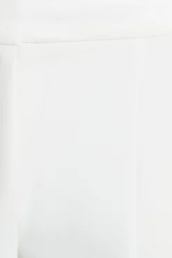 Pants | Straight Leg Pants-Dynamite Mid Rise Straight Leg Pants White