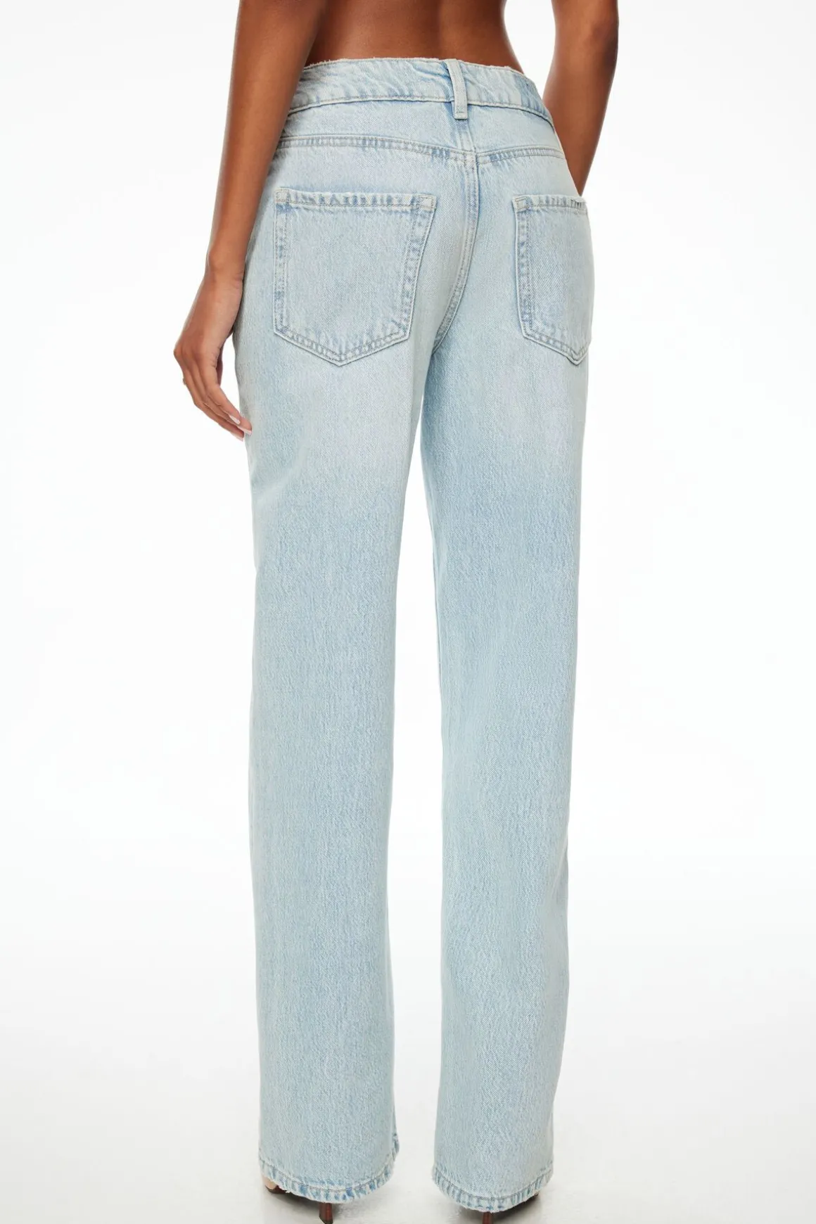 Jeans & Denim-Dynamite Mika Relaxed Straight Jeans Blue