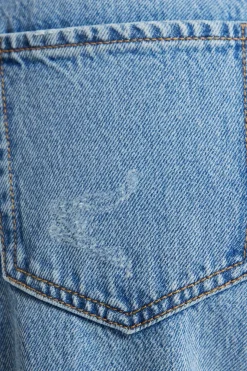 Jeans & Denim-Dynamite Mika Relaxed Straight Jeans Blue