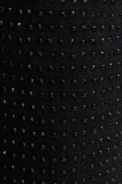Jeans & Denim-Dynamite Mika Rhinestone Relaxed Straight Jeans Black