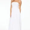 Dresses & Jumpsuits | Midi & Maxi Dresses-Dynamite Mix Media Maxi Tube Dress White