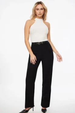 Sweaters & Cardigans | Sweaters-Dynamite Mock Neck Knit Top White