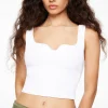 Sweaters & Cardigans | Sweaters-Dynamite Nylon Sweater Tank Top White
