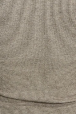 Tees & Tanks | Tees & Tanks-Dynamite Olive Ribbed Crewneck T-Shirt Brown