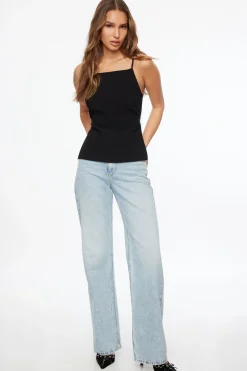 Blouses & Tops | Blouses & Tops-Dynamite Open Back Apron Top Black