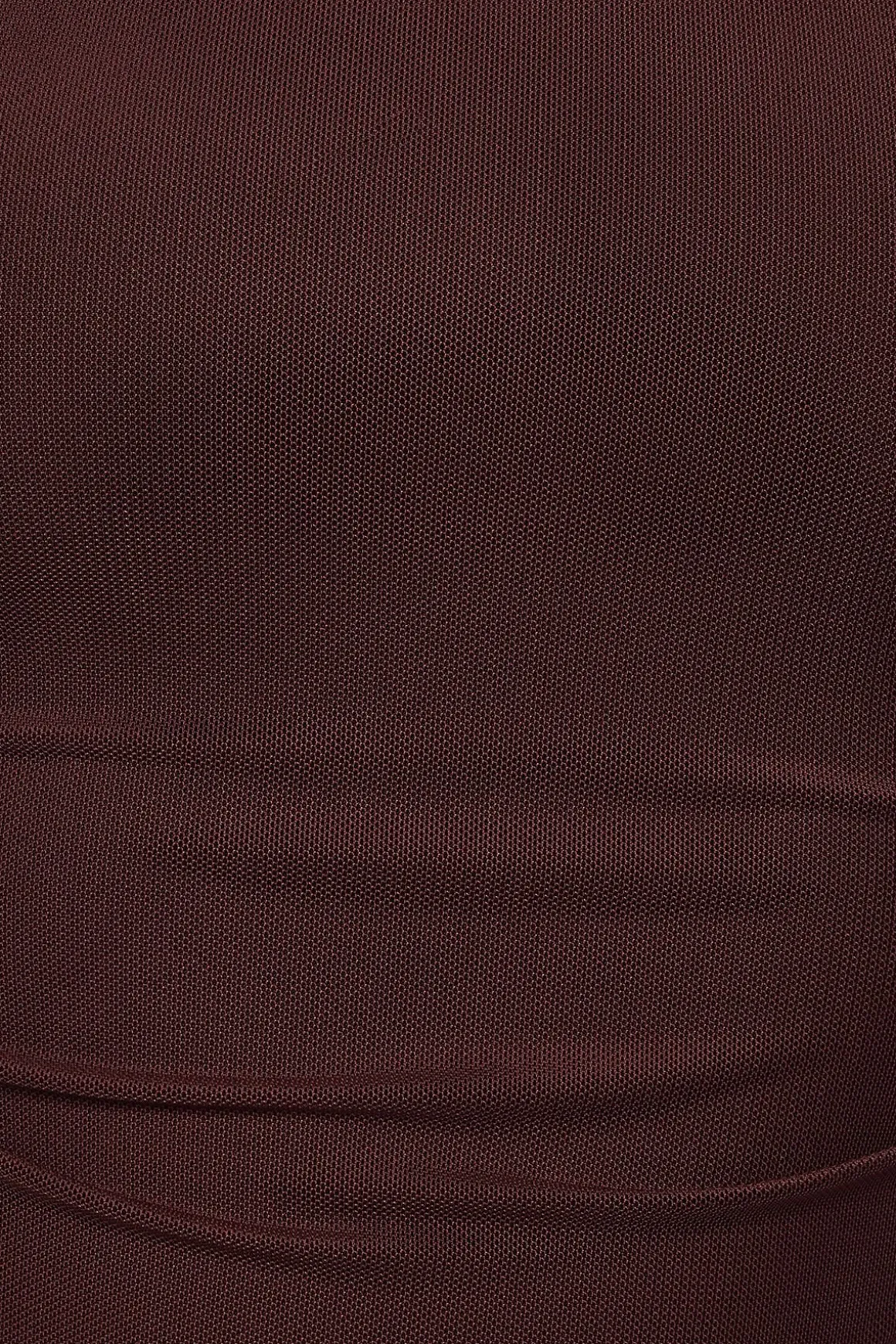 Tees & Tanks | Online Exclusives-Dynamite Open Back Mesh Bodysuit Burgundy