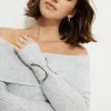 Bracelets-Dynamite Open Curve Cuff Bracelet Grey