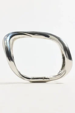 Bracelets-Dynamite Open Curve Cuff Bracelet Grey