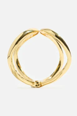 Bracelets-Dynamite Open Curve Cuff Bracelet Yellow