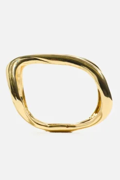Bracelets-Dynamite Open Curve Cuff Bracelet Yellow