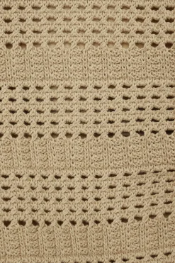 Sweaters & Cardigans | Sweaters-Dynamite Open Knit Crewneck Sweater Brown
