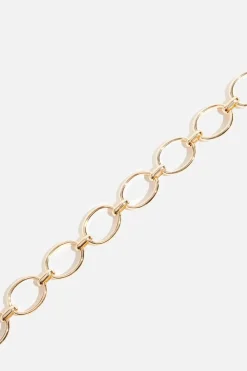 Belts-Dynamite Open Ovals Chain Belt Yellow