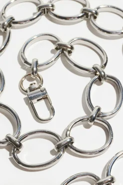 Belts-Dynamite Open Ovals Chain Belt Grey