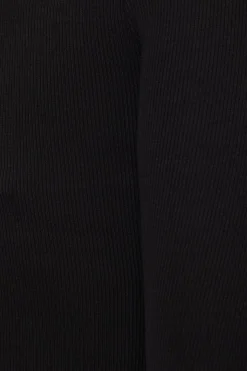 Tees & Tanks | Tees & Tanks-Dynamite Ophelia Ribbed Long Sleeve T Shirt Black