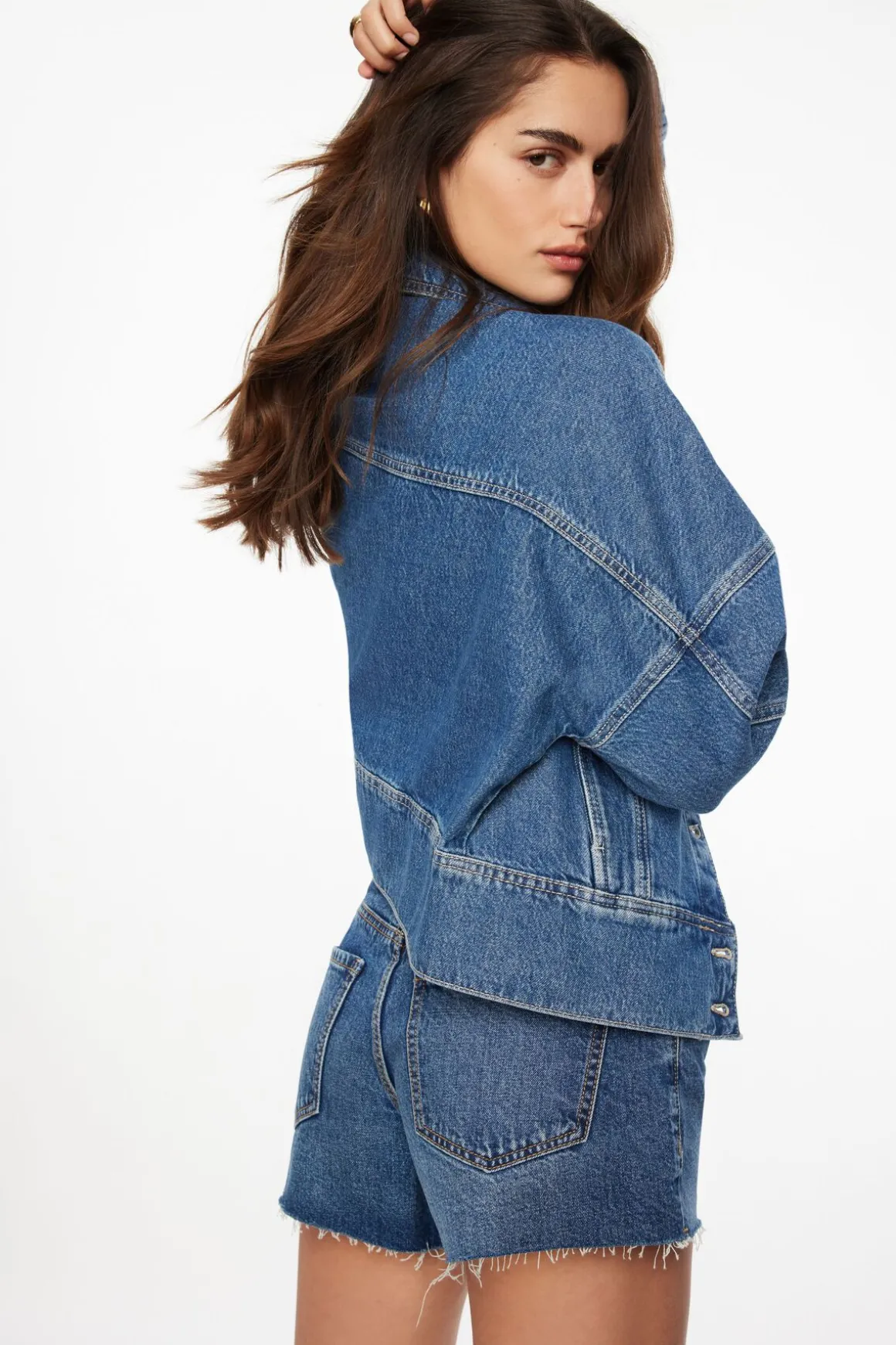 Jeans & Denim | Coats & Jackets-Dynamite Oversized Denim Jacket Blue