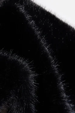 Cold Weather-Dynamite Oversized Faux Fur Stole Black
