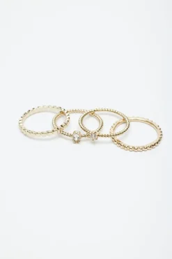 Rings-Dynamite 7-Pack Gem & Twist Rings White
