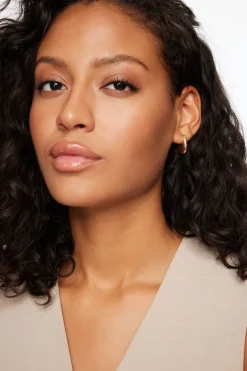 Earrings-Dynamite 3-Pack Mini Oblong Hoops Yellow