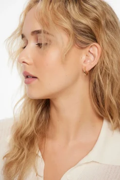 Earrings-Dynamite 3-Pack Trio Hoop Earrings Yellow