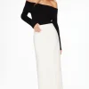 Skirts & Skorts | Skirts-Dynamite Pencil Maxi Skirt White
