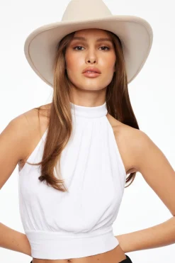Caps & Hats-Dynamite Pin-Buckle Cowboy Hat White