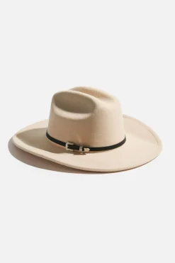 Caps & Hats-Dynamite Pin-Buckle Cowboy Hat White