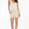 Shorts | Shorts-Dynamite Pleated Rolled Cuff Shorts Brown