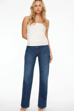 Tees & Tanks | Tees & Tanks-Dynamite Plissé Tube Top White