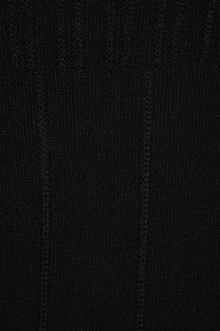 Sweaters & Cardigans | Sweaters-Dynamite Pointelle Babydoll Tank Top Black