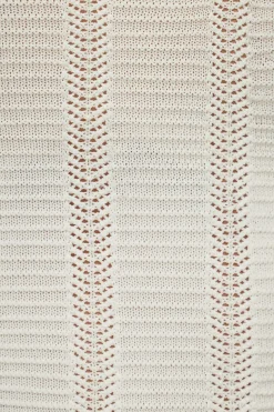 Sweaters & Cardigans | Sweaters-Dynamite Pointelle Halter Top White
