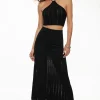 Skirts & Skorts | Skirts-Dynamite Pointelle Maxi Skirt Black