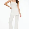 Pants | Wide Leg Pants-Dynamite Pointelle Wide Leg Pants White