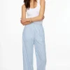 Pants | Wide Leg Pants-Dynamite Pull-On Wide Leg Pants Blue