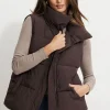 Coats & Jackets | Classic Coats-Dynamite Quilted Puffer Vest Brown