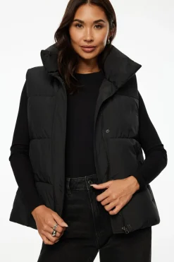 Coats & Jackets | Classic Coats-Dynamite Quilted Puffer Vest Black