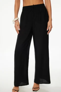 Pants | Wide Leg Pants-Dynamite Rafaelle Wide Leg Pants Black