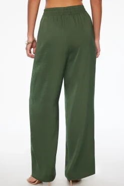 Pants | Matching Sets-Dynamite Rafaelle Wide Leg Pants Green