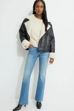 Sweaters | Long Sleeve Tops-Dynamite Relaxed Crewneck Sweater White
