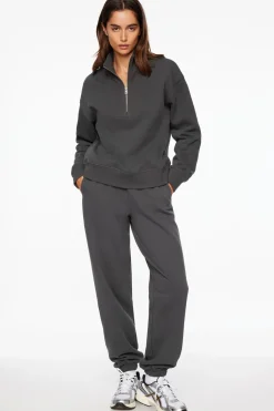 Pants-Dynamite Relaxed Jogger Pants Grey