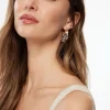 Earrings-Dynamite Resin Loop Hoop Earrings White