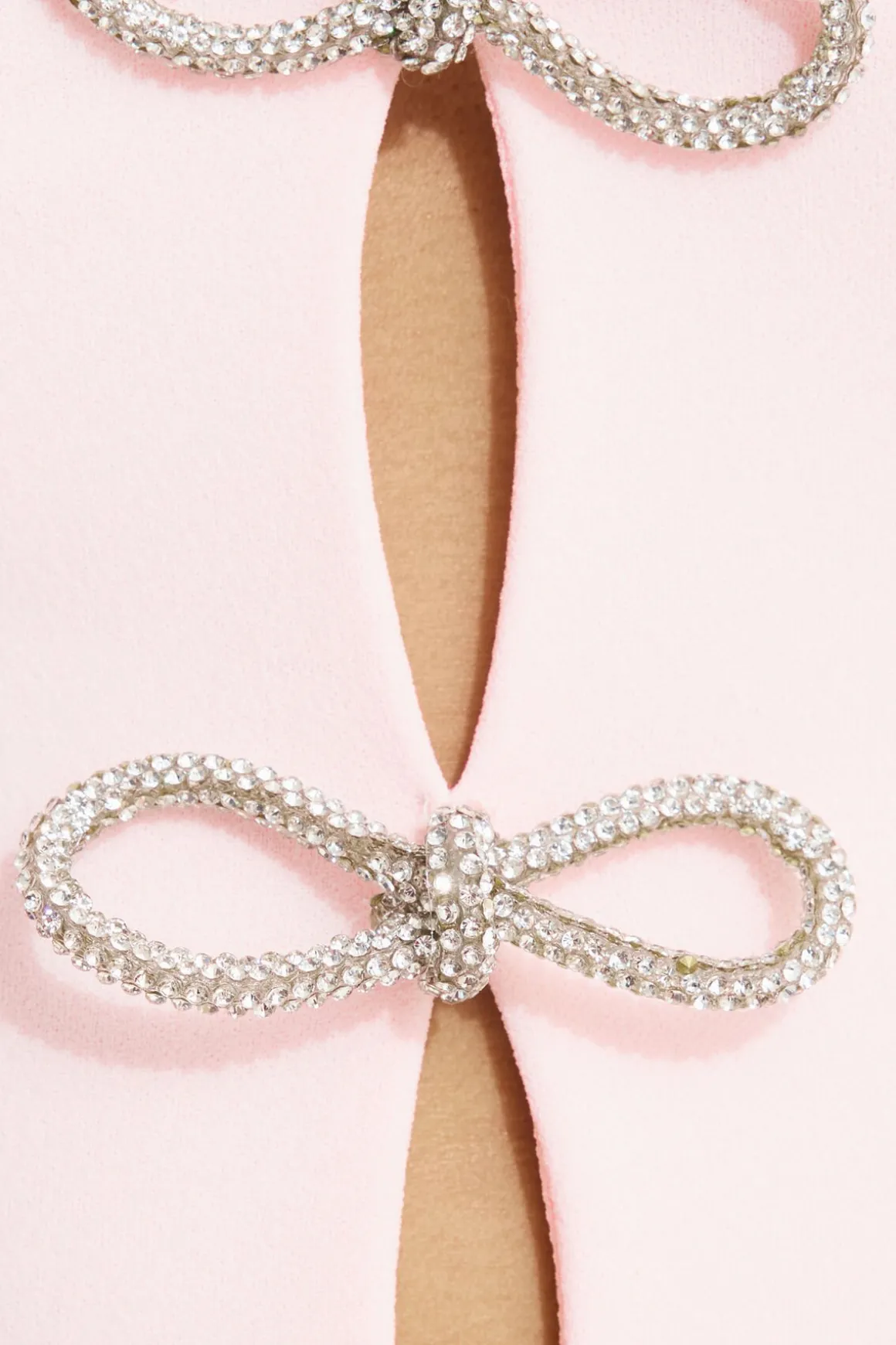 Tees & Tanks | Tees & Tanks-Dynamite Rhinestone Bow Bodysuit Pink